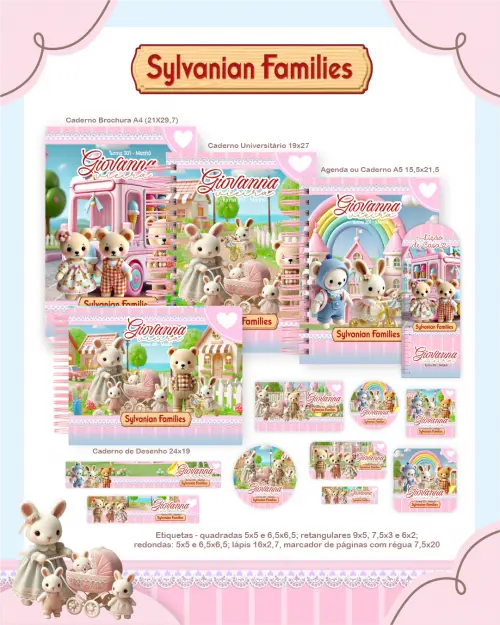 Arquivo Digital Combo Escolar Sylvania Families