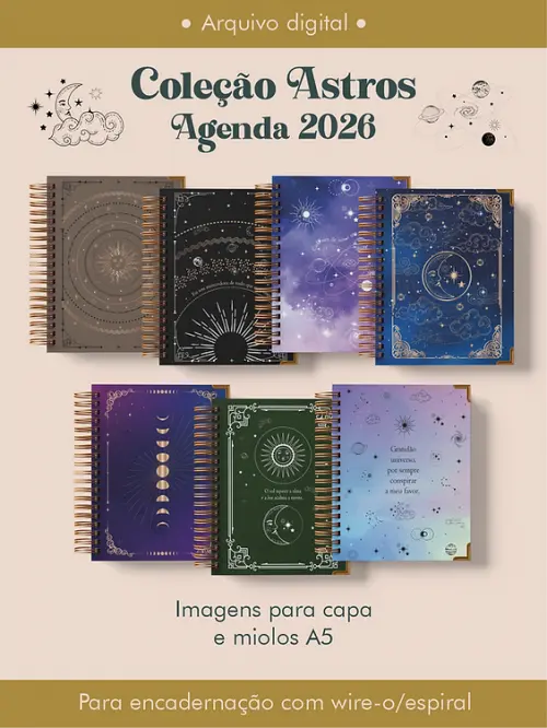 Arquivo Digital Agenda 2026 Coleção Astros