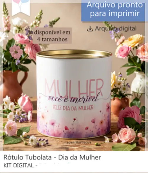 Arquivo Digital Tubo Lata Dia das Mulheres