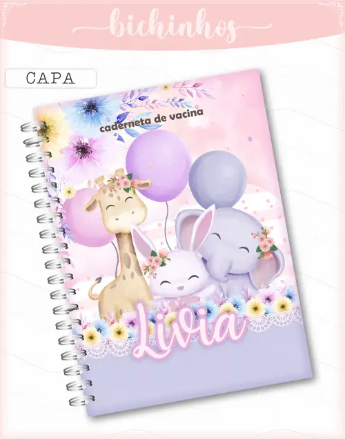 Arquivo Digital Caderneta Vacinação Bichinhos Balão