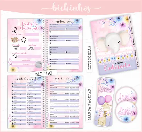 Arquivo Digital Caderneta Vacinação Bichinhos Balão