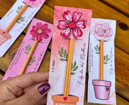 Arquivo Digital Card Lápis Dia das Mulheres