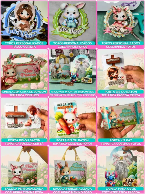 Arquivo Corte Kit Páscoa