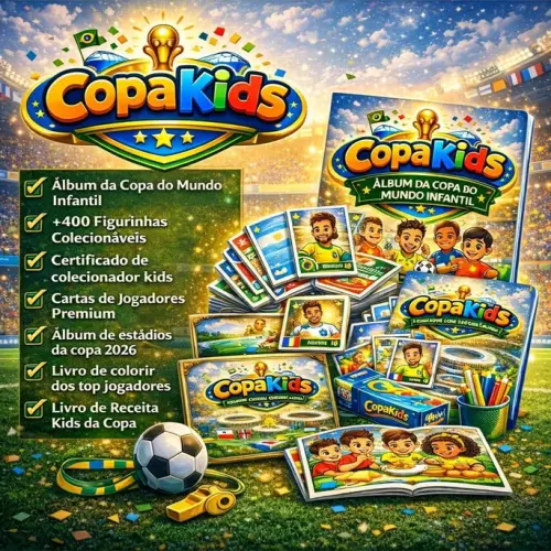Arquivo Digital Álbum Kids Infantil Figurinhas Copa Mundo