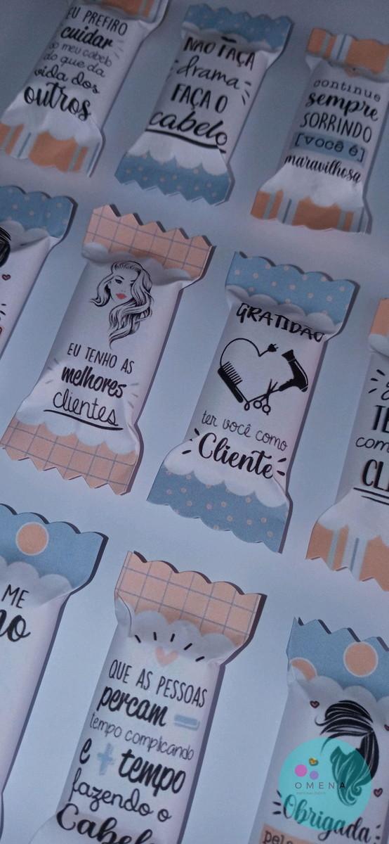 100 Balas Personalizadas Salão de Beleza