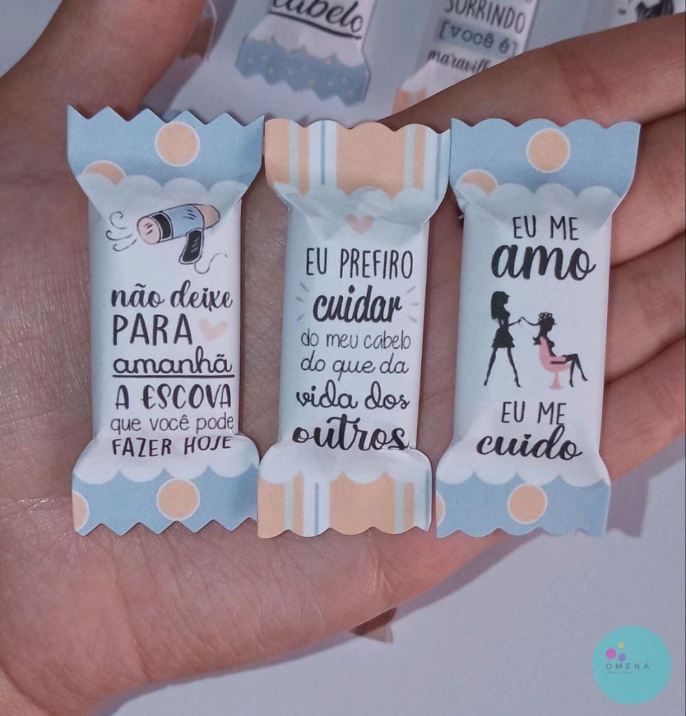 100 Balas Personalizadas Salão de Beleza