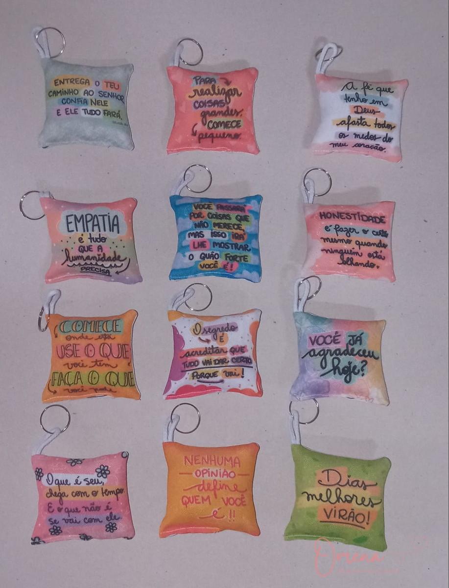 24 Almochaveiros Personalizados Frases Motivacionais