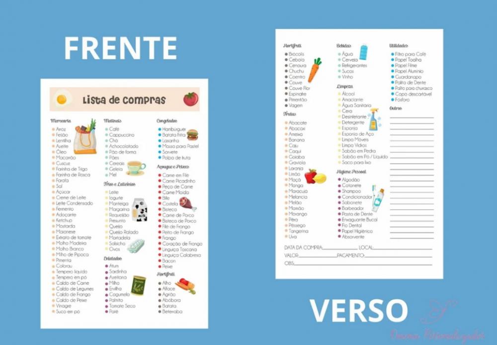 Bloco Lista de Compras