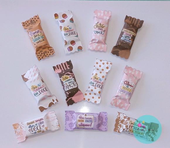100 Balas Personalizadas Confeitaria Modelo 2