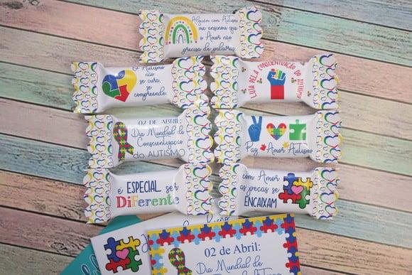 100 Balas Personalizadas Autismo (leia a Descrição)