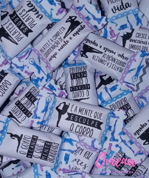 100 Balas Personalizadas Pilates