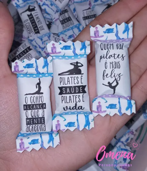 100 Balas Personalizadas Pilates