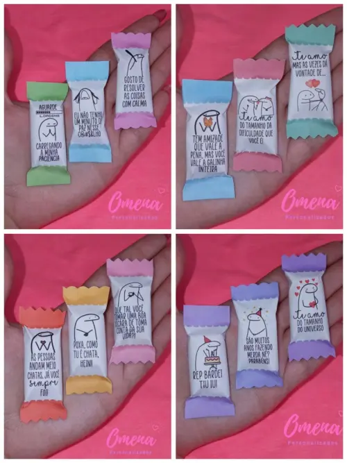 100 Balas Personalizadas Flork Modelo 1