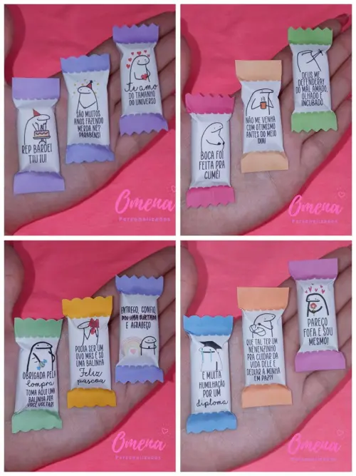 100 Balas Personalizadas Flork Modelo 1