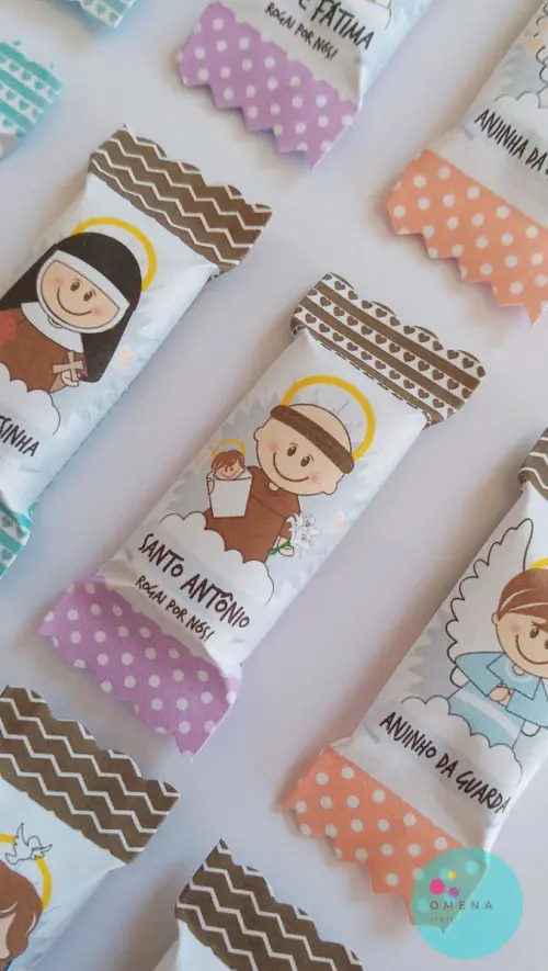 100 Balas Personalizadas Santinhos