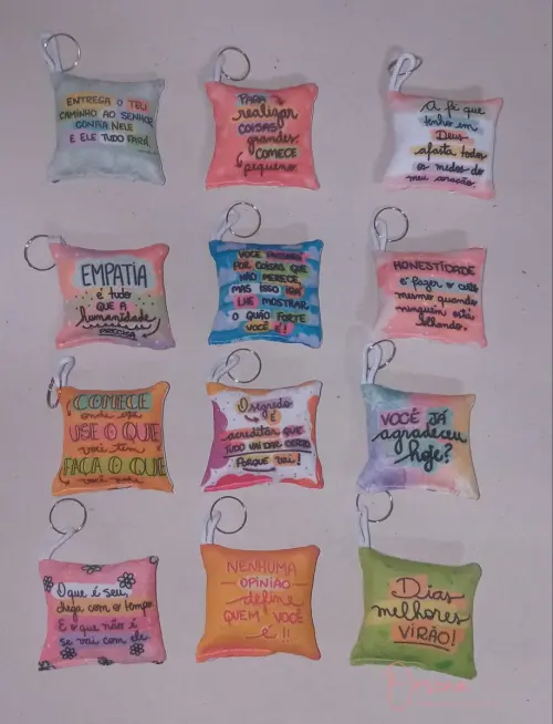 24 Almochaveiros Personalizados Frases Motivacionais