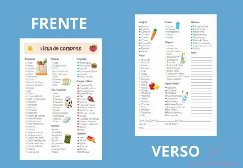 Bloco Lista de Compras