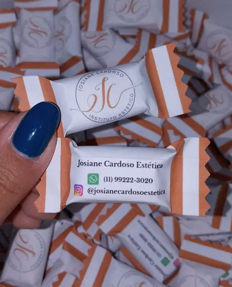 100 Balas Personalizadas com Logo