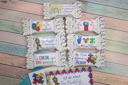 100 Balas Personalizadas Autismo (leia a Descrição)
