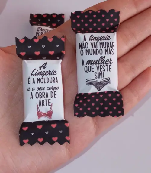 100 Balas Personalizadas Lingerie