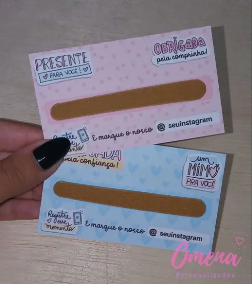 100 Cartões para Mini Lixa (somente Cartões)leia a Descrição