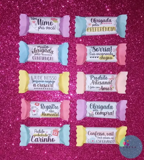 100 Balas Personalizadas de Agradecimento ao Cliente