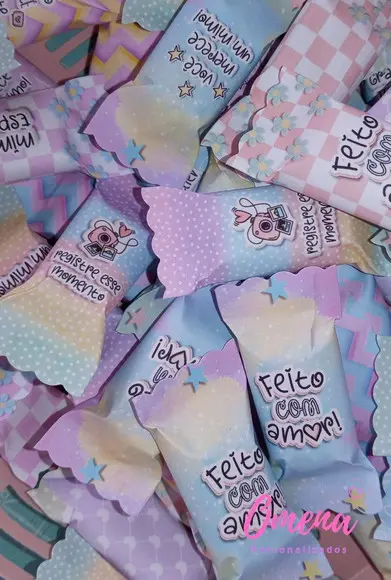 100 Balas Personalizadas Agradecimento ao Cliente Candy