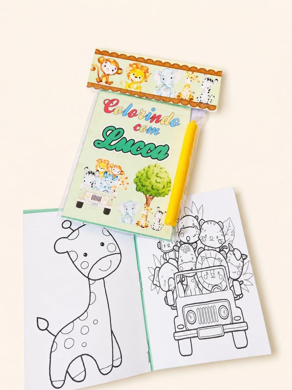 Kit De Colorir Pocket Personalizado