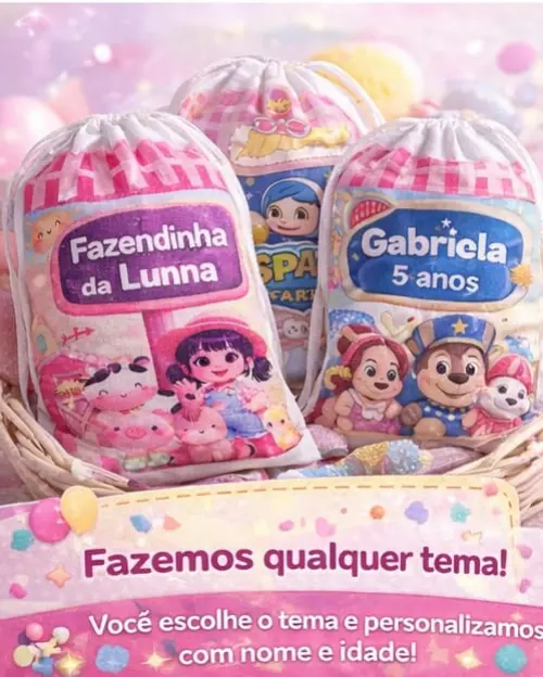 Saquinho Surpresa Personalizado - 10x12 cm