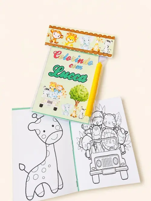 Kit De Colorir Pocket Personalizado