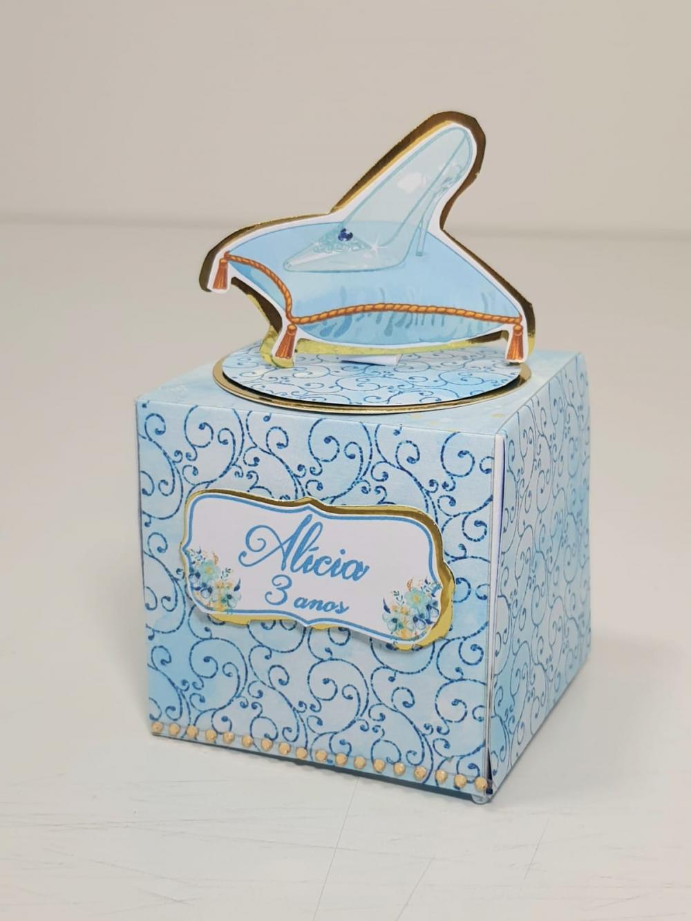 Caixa cubo Cinderela