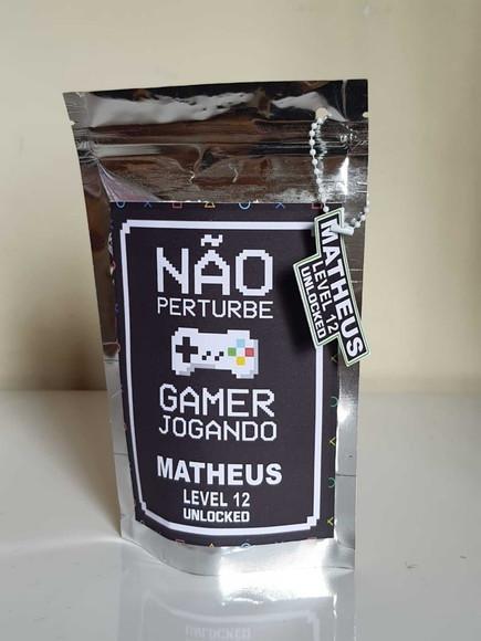 Saquinho Metalizado com Fecho Zip Lock Videogame Playstation