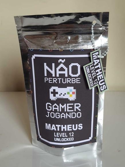 Saquinho Metalizado com Fecho Zip Lock Videogame Playstation