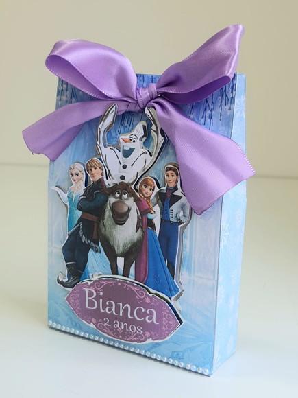 Caixa sacolinha Frozen