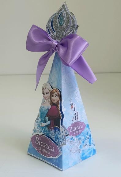 Caixa pirâmide Frozen