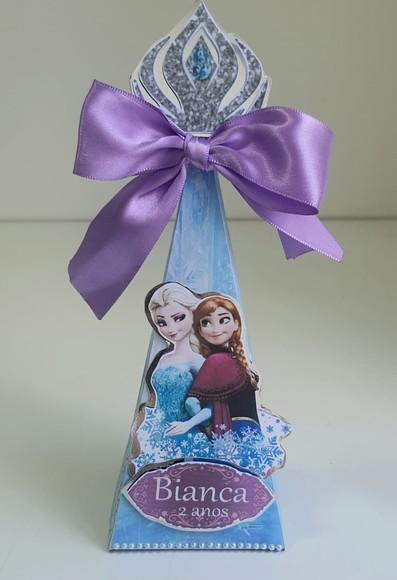 Caixa pirâmide Frozen