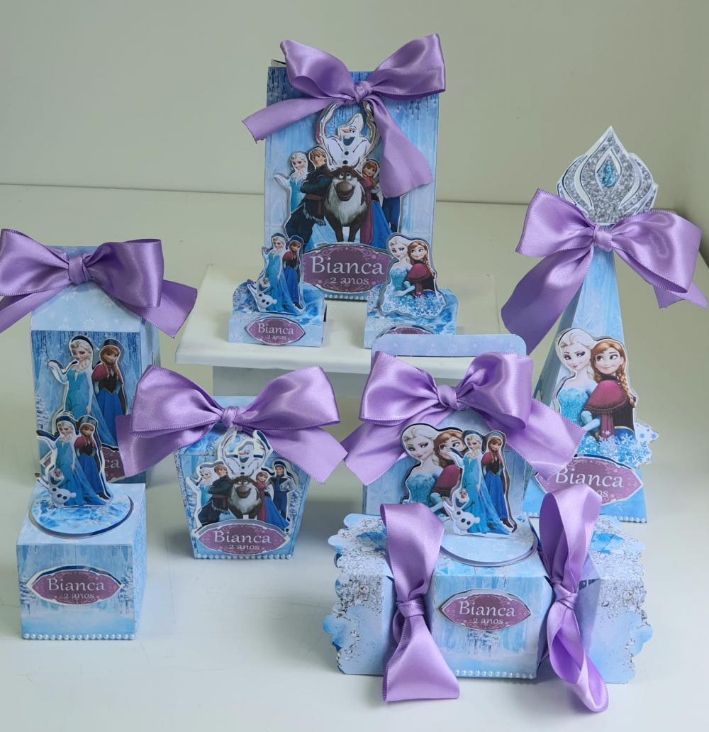 Kit 50 lembrancinhas personalizadas de festa Frozen