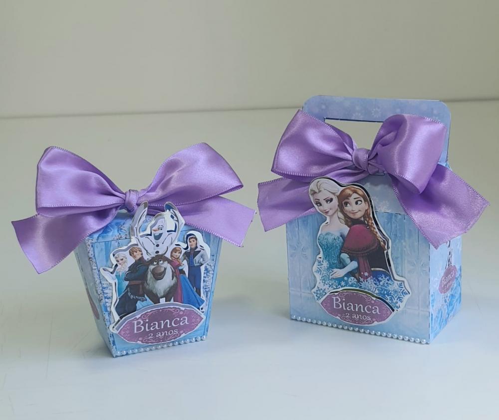 Kit 50 lembrancinhas personalizadas de festa Frozen