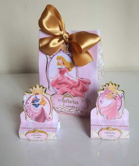 Kit 50 Lembrancinhas para Festa Bela Adormecida/ Aurora