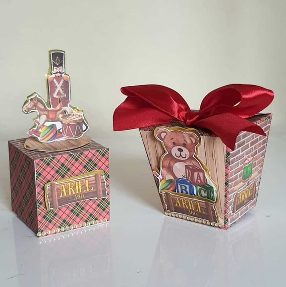 Kit 50 Lembrancinhas para Festa Fábrica de Brinquedos Natal