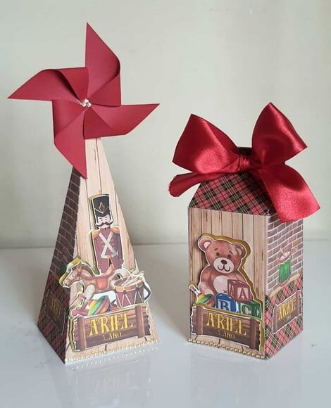 Kit 50 Lembrancinhas para Festa Fábrica de Brinquedos Natal