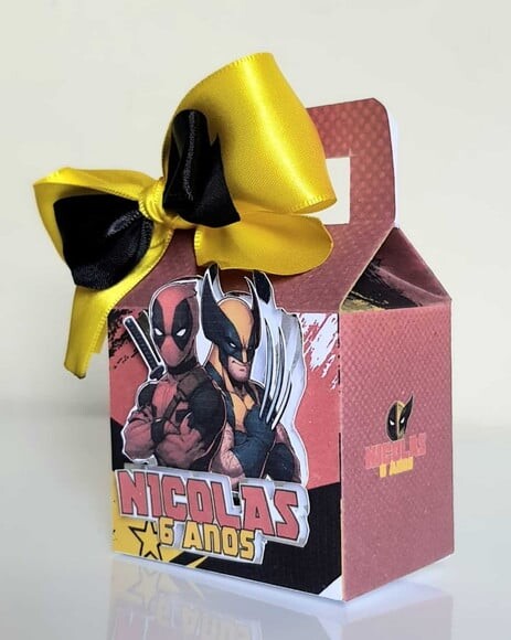 Caixa Maletinha Deadpool e Wolverine