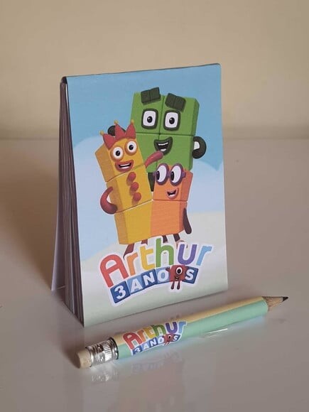 Kit Bloquinho e Mini-lápis Numberblocks