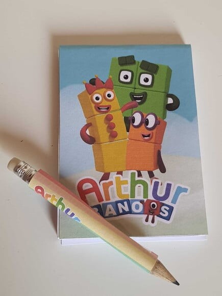 Kit Bloquinho e Mini-lápis Numberblocks