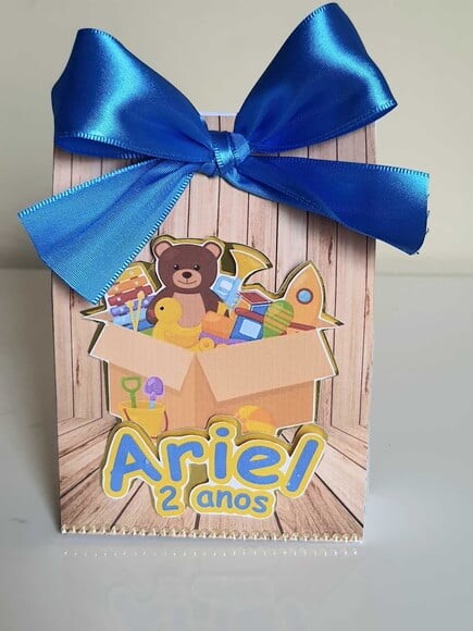 Caixa Sacolinha Fábrica de Brinquedos