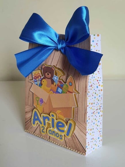 Caixa Sacolinha Fábrica de Brinquedos