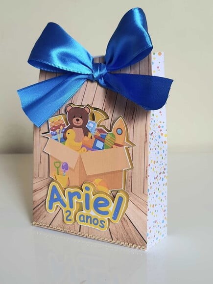 Caixa Sacolinha Fábrica de Brinquedos