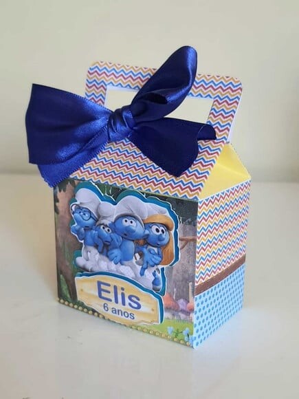 Caixa Maletinha Smurfs