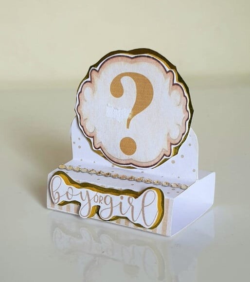 Porta-bis Duplo Urso Dourado