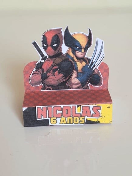 Porta-bis Duplo Deadpool e Wolverine